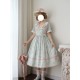 Miss Point Goose's Flower Basket Square Collar JSK(Reservation/3 Colours/Full Payment Without Shipping)